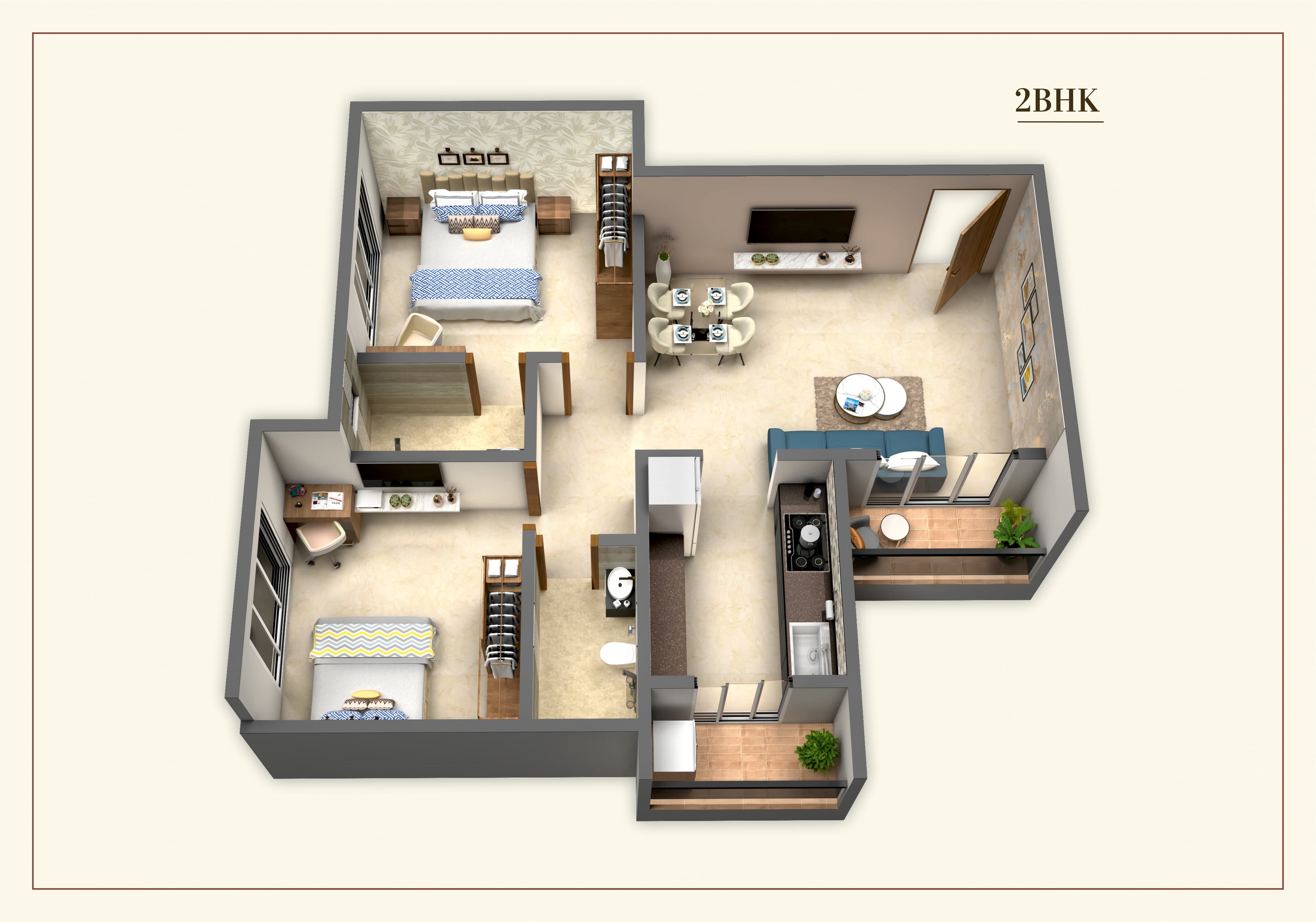 2 BHK Premium